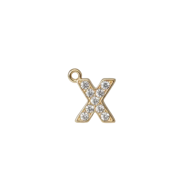 X Letter Charm (Diamonds)