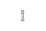 I Letter Charm (Diamonds + Gold)
