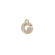 G Letter Charm (Diamonds + Gold)