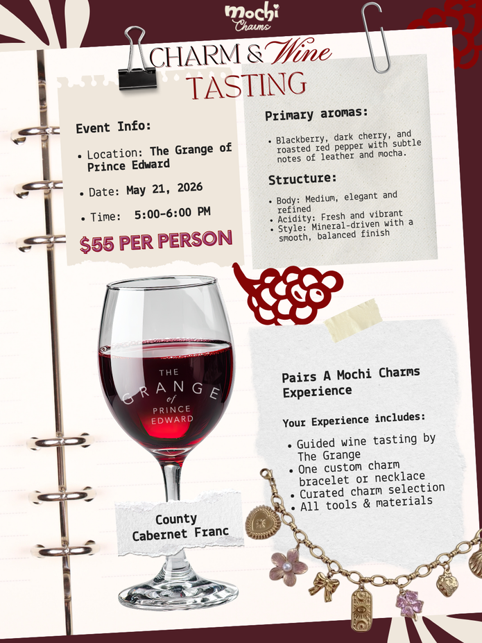 Charms & Wine Tasting at The Grange of Prince Edward