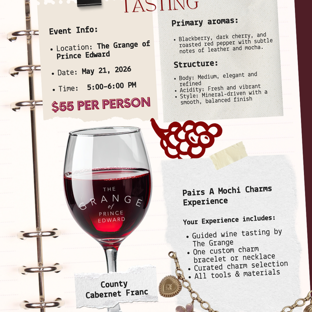Charms & Wine Tasting at The Grange of Prince Edward