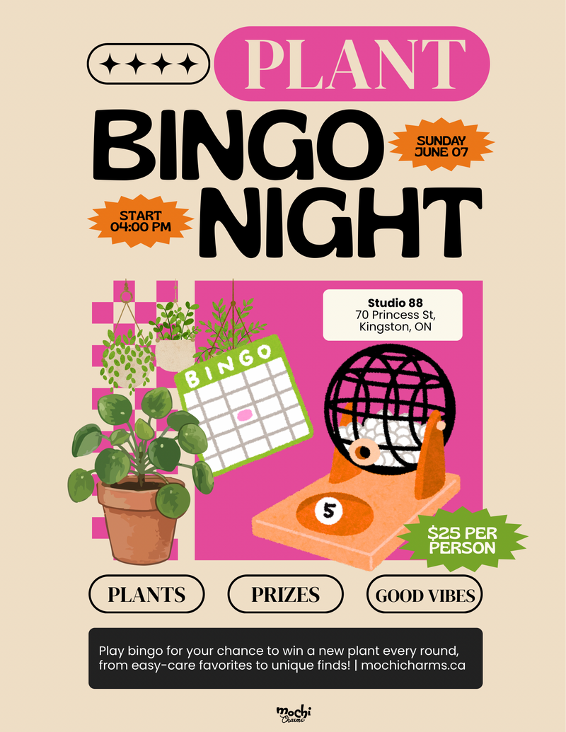 Mochi Charms Plant Bingo Night