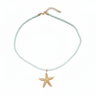 Starfish Nautical Knot Necklace (Seafoam Greend)