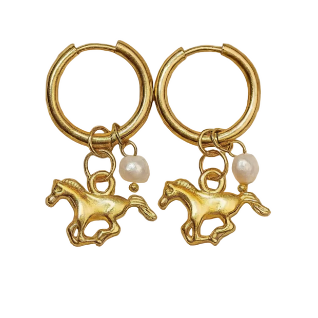 Leaping Horse Earrings
